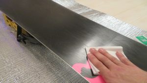 簡単ホットワックスソールクリーニングの仕上げ